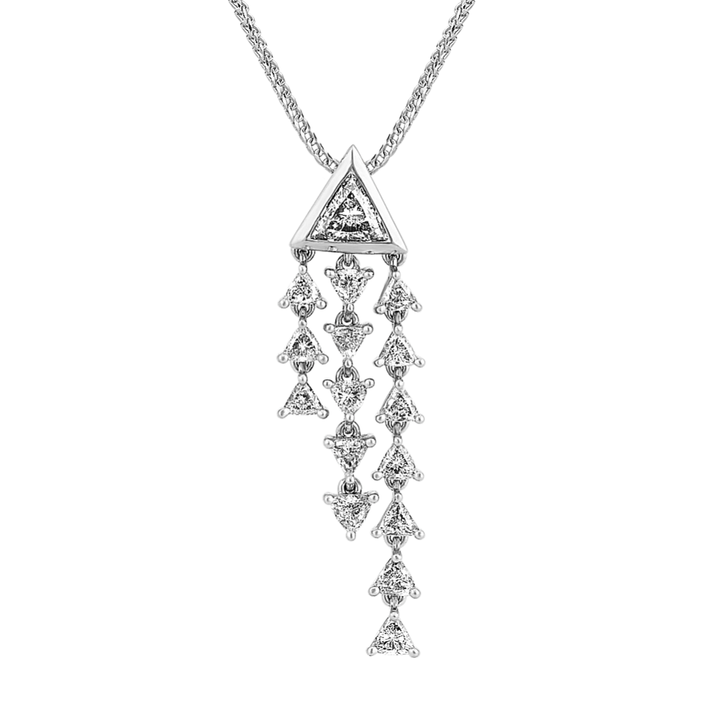 Trillion Diamond Dangle Pedant (22'')