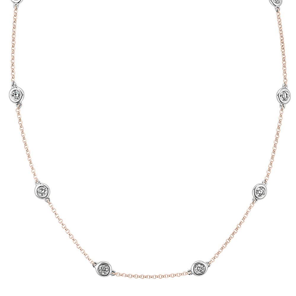 0.75 ct Diamond Station Necklace (18 in)