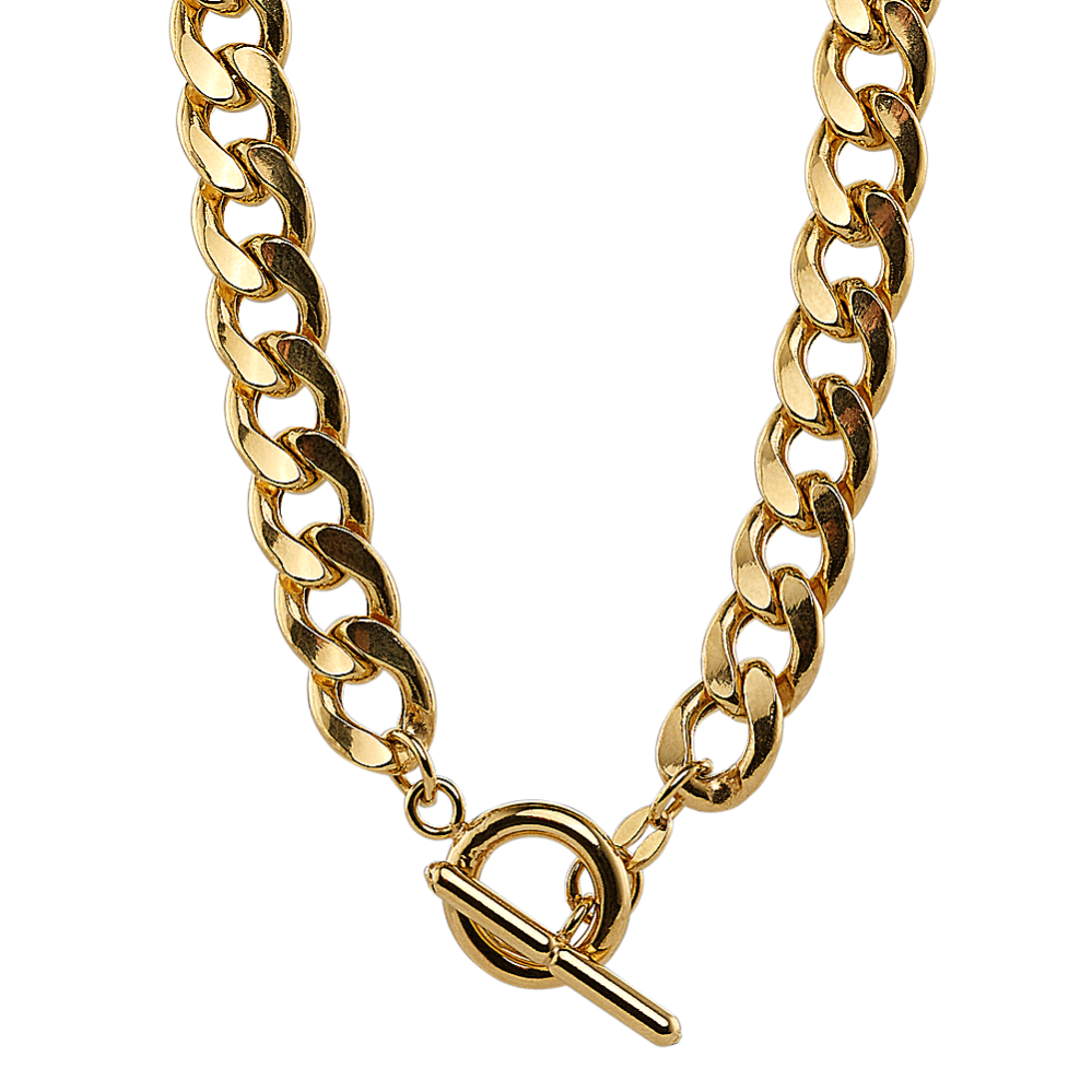 T bar chain gold discount