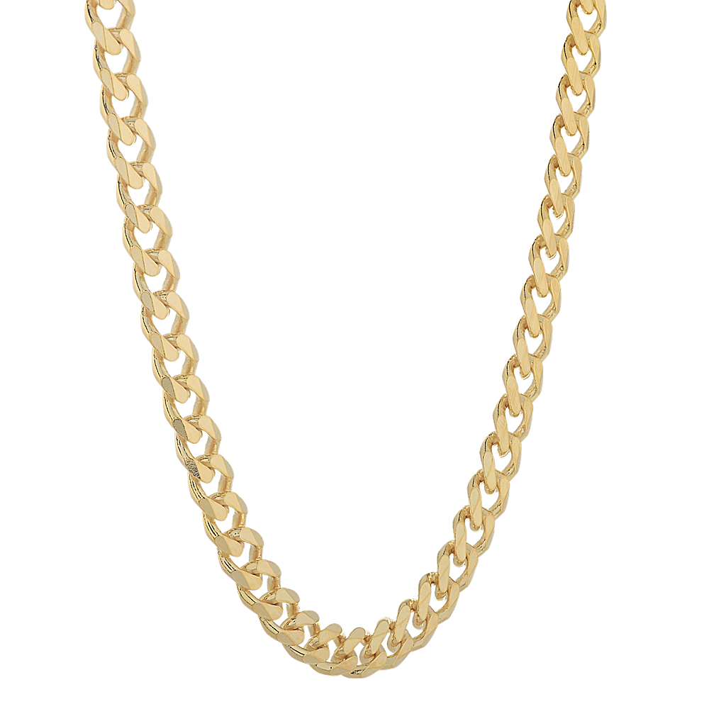 24 in 14K Yellow Gold Vermeil Curb Chain (6.4mm)