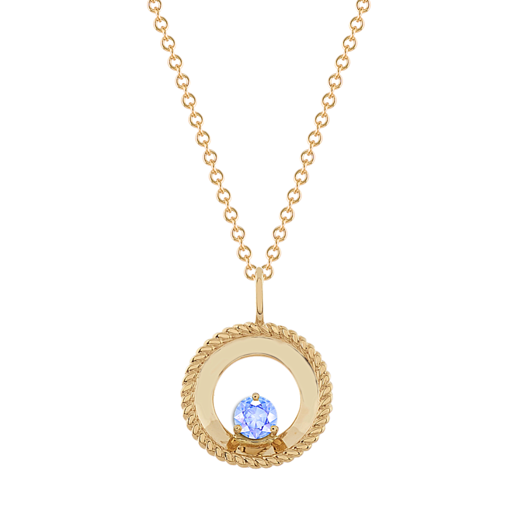 Vintage Circle Personalized Diamond Pendant (18'')
