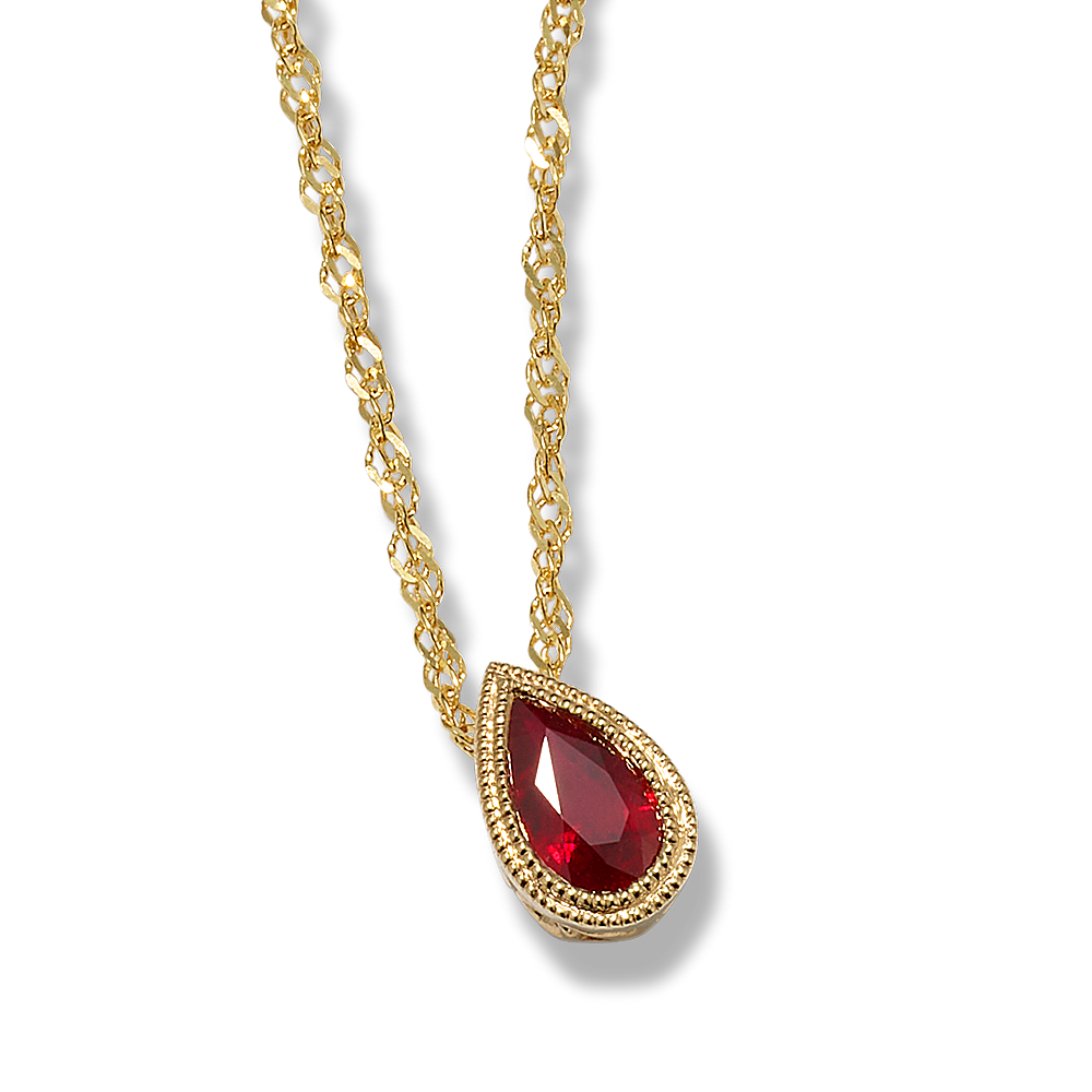 Genuine ruby pendant cheap