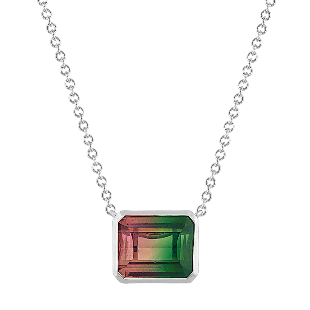 Watermelon Tourmaline Necklace (18'')