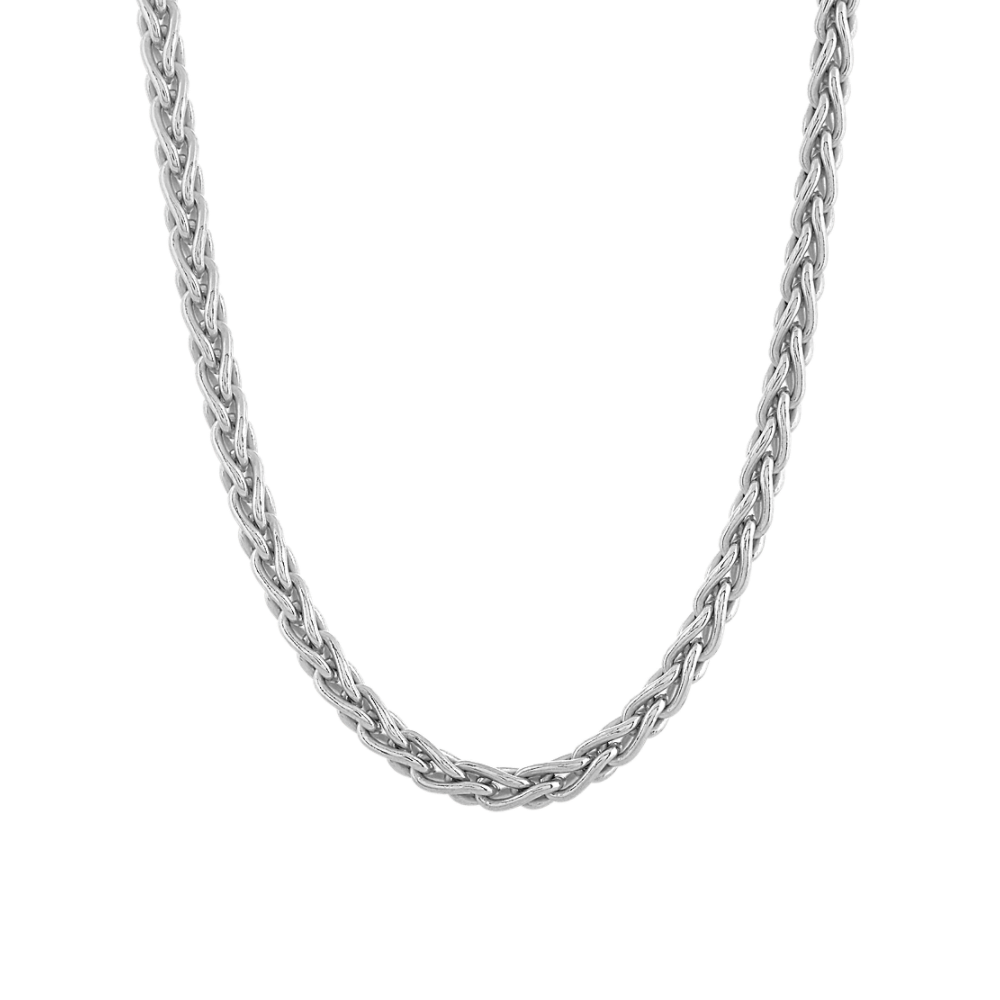 Wheat Chain in Sterling Silver (18 in) | Shane Co.