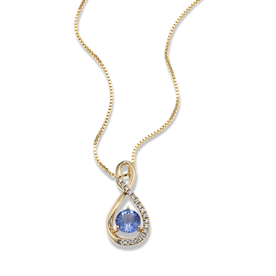Ciel Sapphire & Diamond Infinity Pendant
