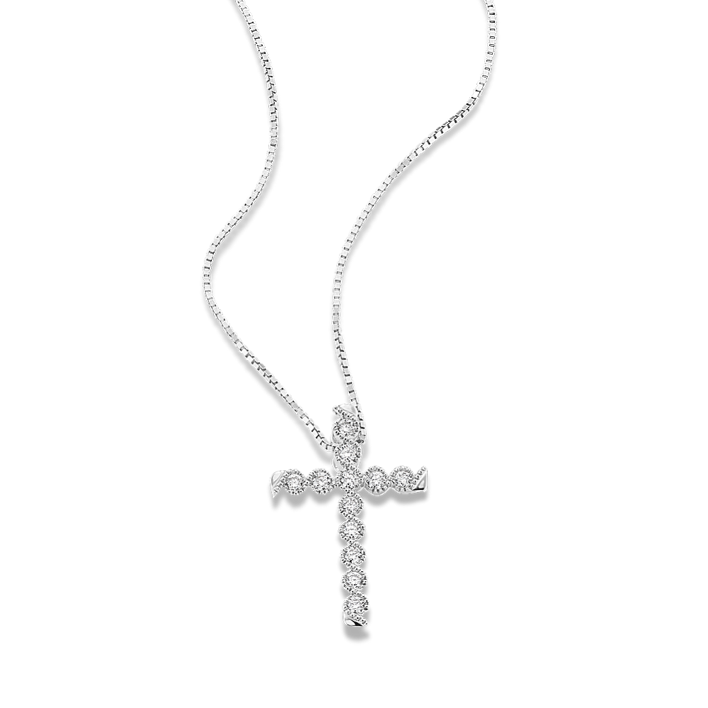 Rebecca Diamond Cross Pendant