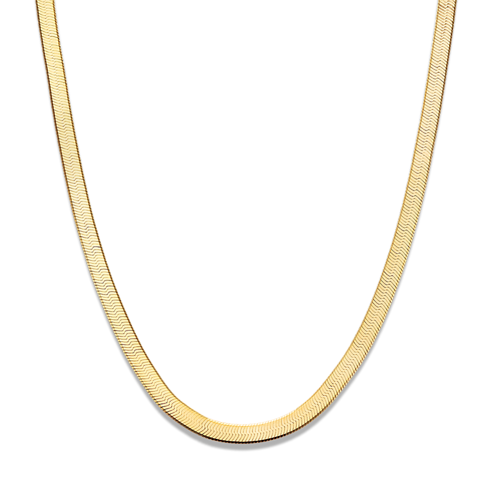 18in 14K Gold Vermeil Herringbone Chain (5.4mm)