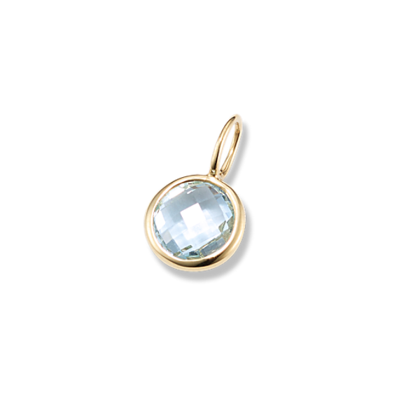 Aquamarine Bezel Charm
