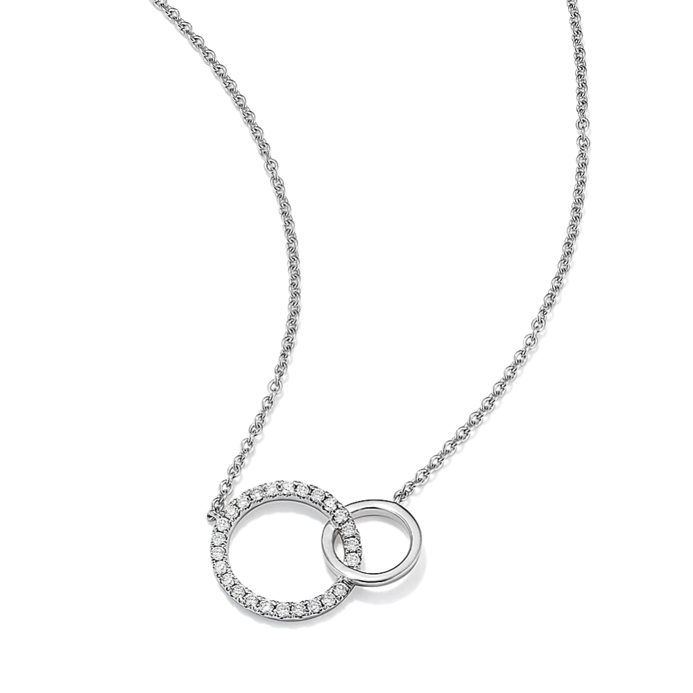 Together Interlocking Circles Diamond Necklace