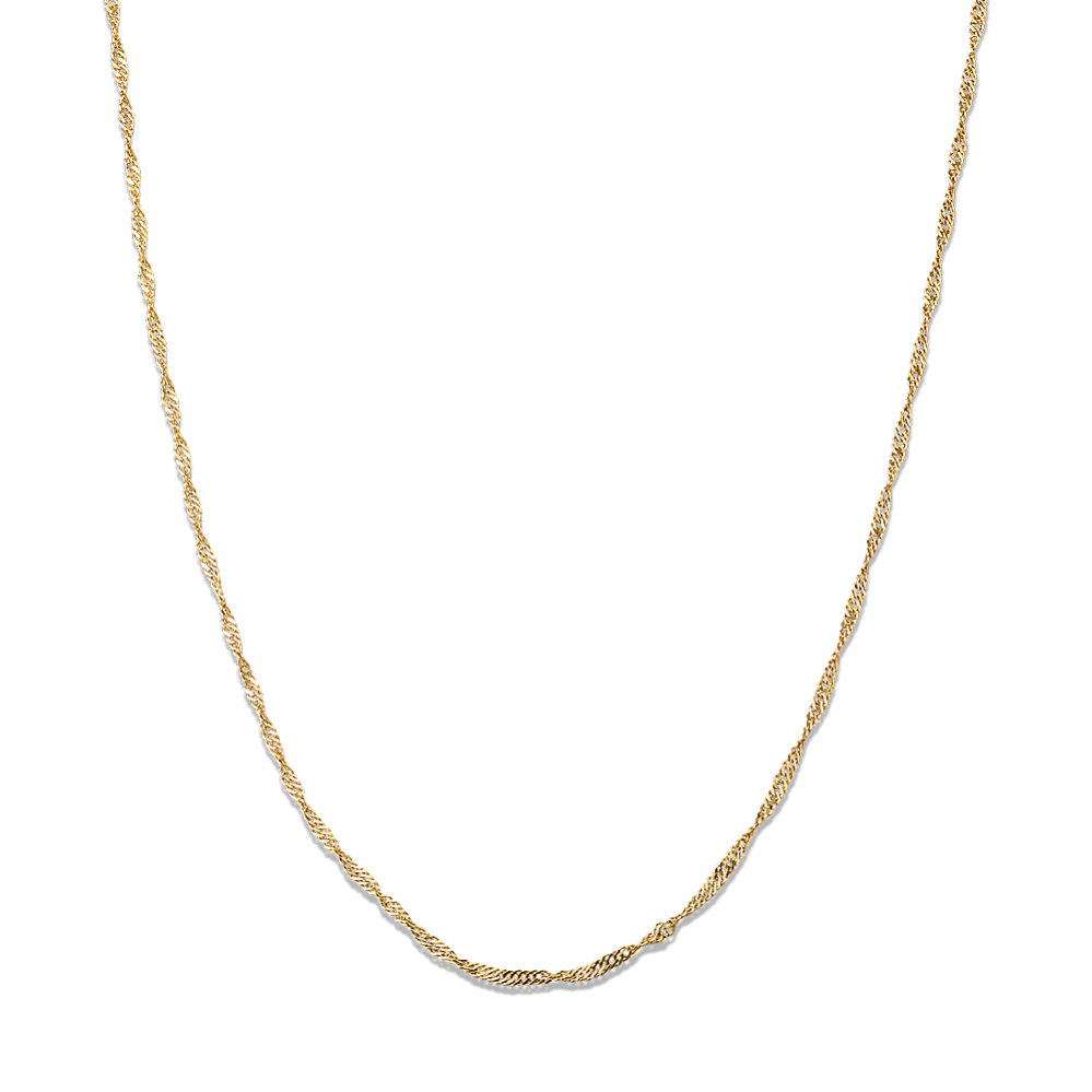 20'' 14K Yellow Gold Singapore Chain (2mm)