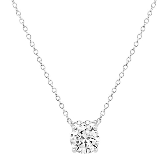 14K White Gold 0.38ct Diamond Necklace - More Than Just Rings