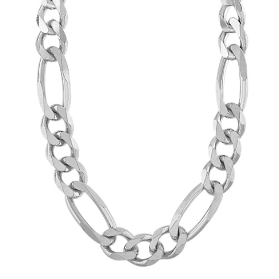 Figaro Chain in Sterling Silver (18 in)