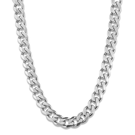 20'' Sterling Silver Curb Chain (6.4mm)