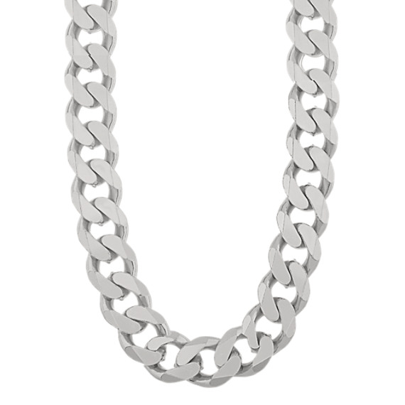 20 Inch Mens Curb Chain in Sterling Silver