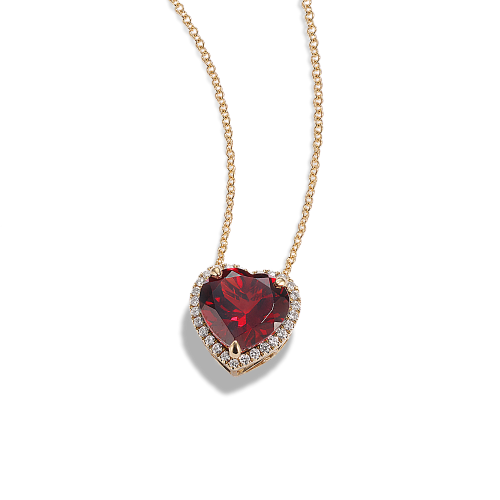 Madeleine Garnet & Diamond Necklace