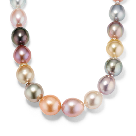 Spumoni Multicolored Cultured Pearl Strand (24'')