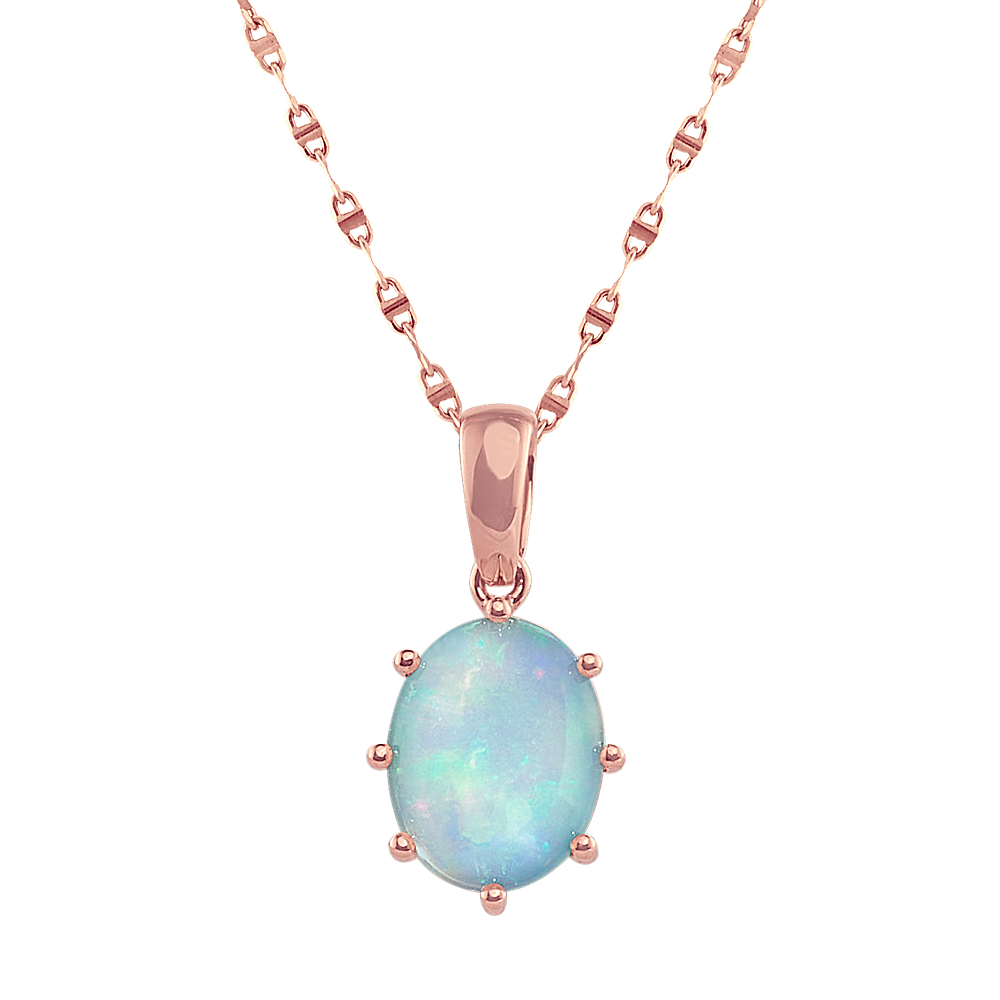 Cecilia Necklace, Peach Opal