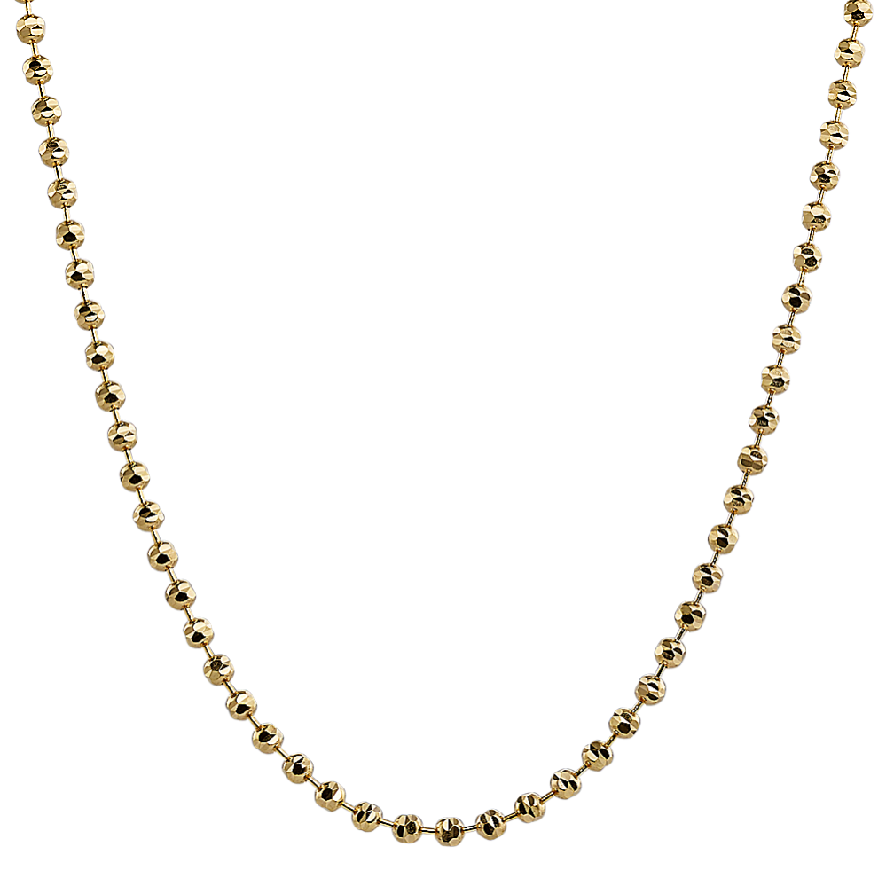 Bead Chain in 14K Yellow Gold (20 in)