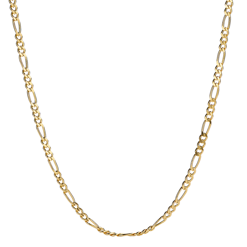 18'' 14K Yellow Gold Figaro Chain (1.8mm)