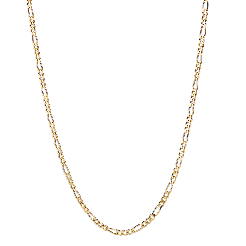 20'' 14K Yellow Gold Figaro Chain (1.8mm)