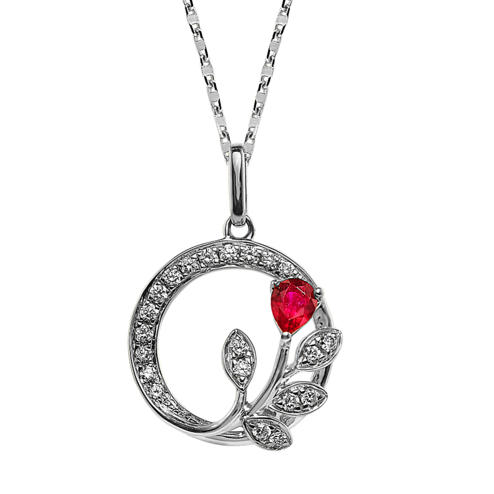 Botanique Ruby & Diamond Pendant