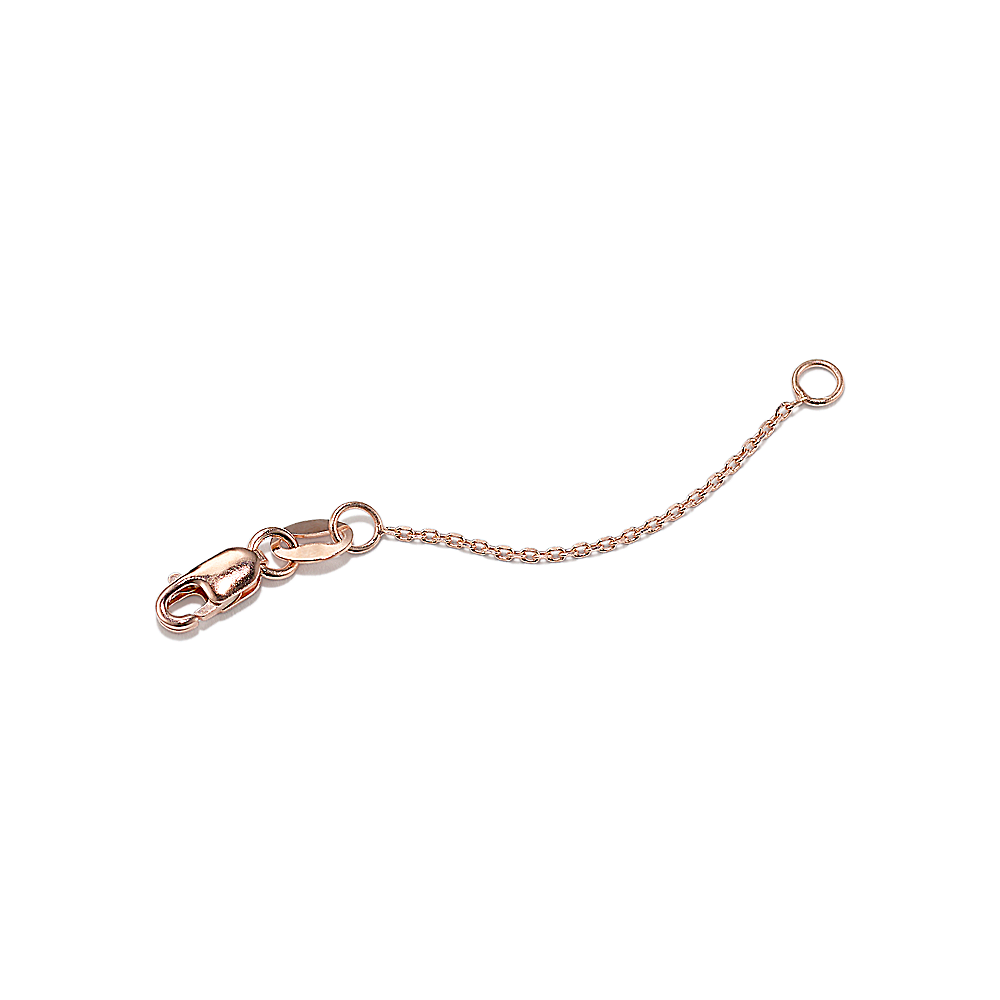 4in 14K Gold Diamond-Cut Cable Chain Extender