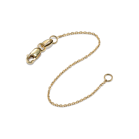 4'' 14K Gold Diamond-Cut Cable Chain Extender