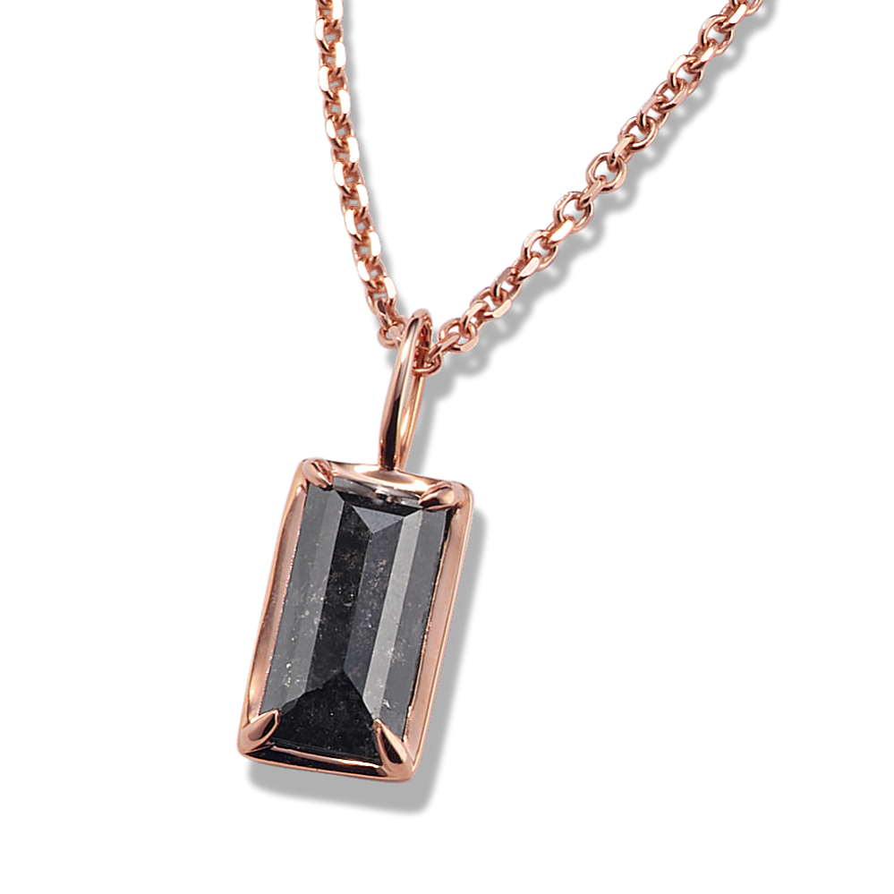 Baguette Pepper Diamond Pendant (20'')