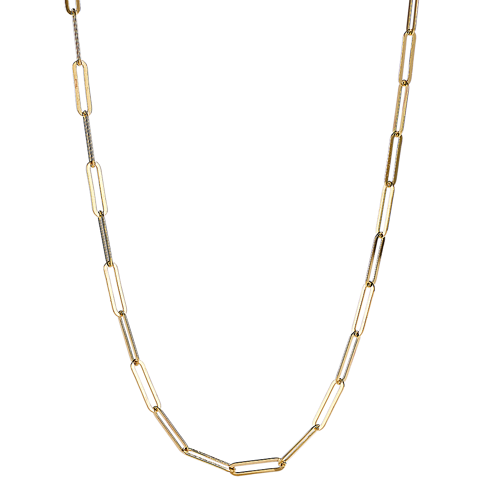 Link Chain Necklace in 14K Yellow Gold (18 in)