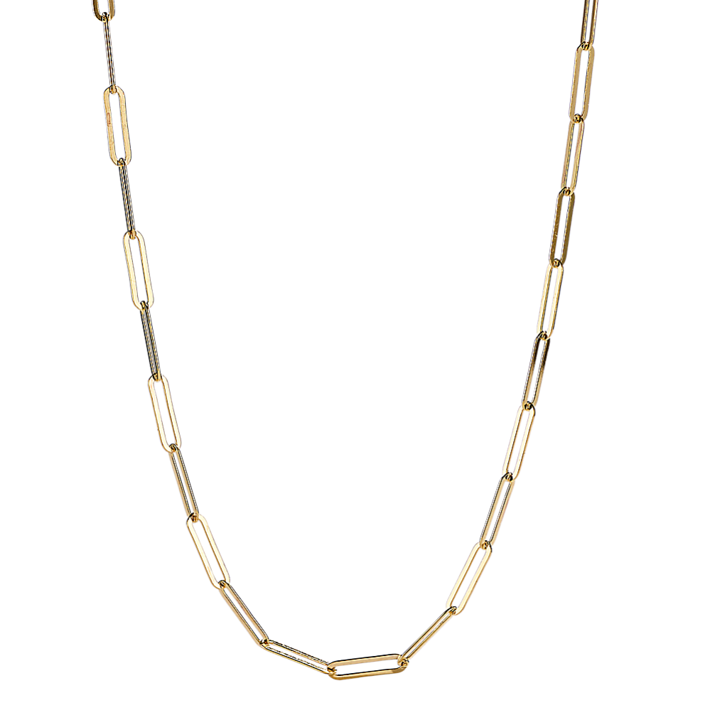 Link Chain Necklace in 14K Yellow Gold (18 in)