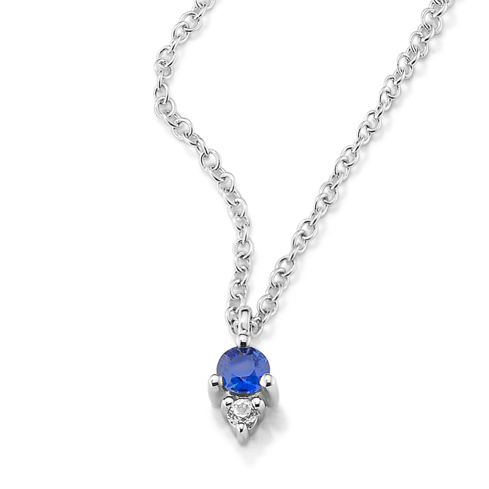 Cordoba Blue & White Sapphire Pendant