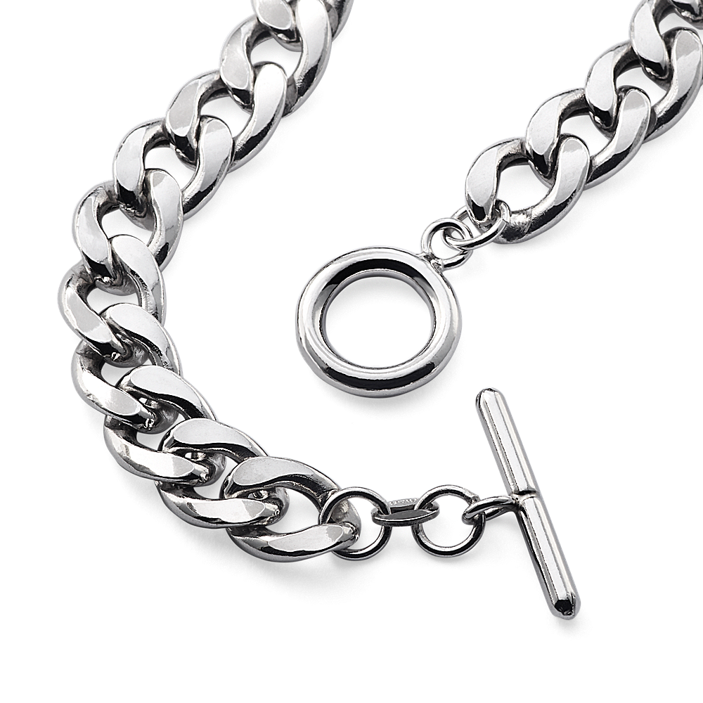 オンライン限定商品】 LAVER 11mm BAR T CHAIN CURB ブレスレット