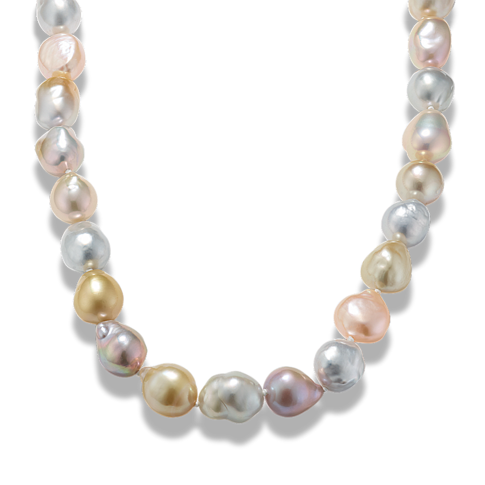 Pastel Multicolored Cultured Pearl Strand (16.5'')