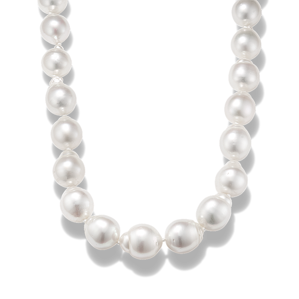 White, Gold and Black South Sea Pearl Strand