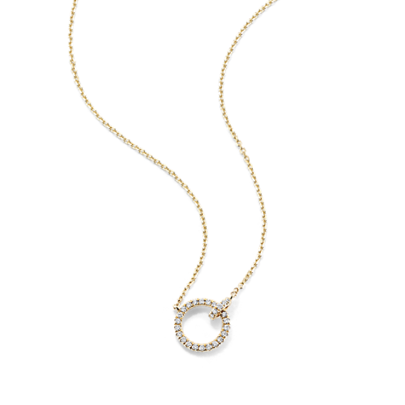 Circle Link Diamond Necklace