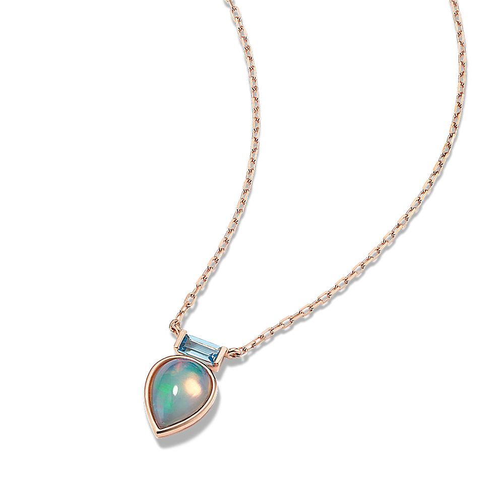 Topaz and opal on sale necklace