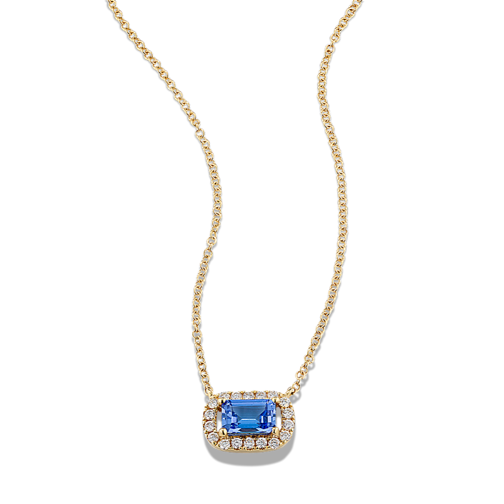 Azula Tanzanite & Diamond Pendant