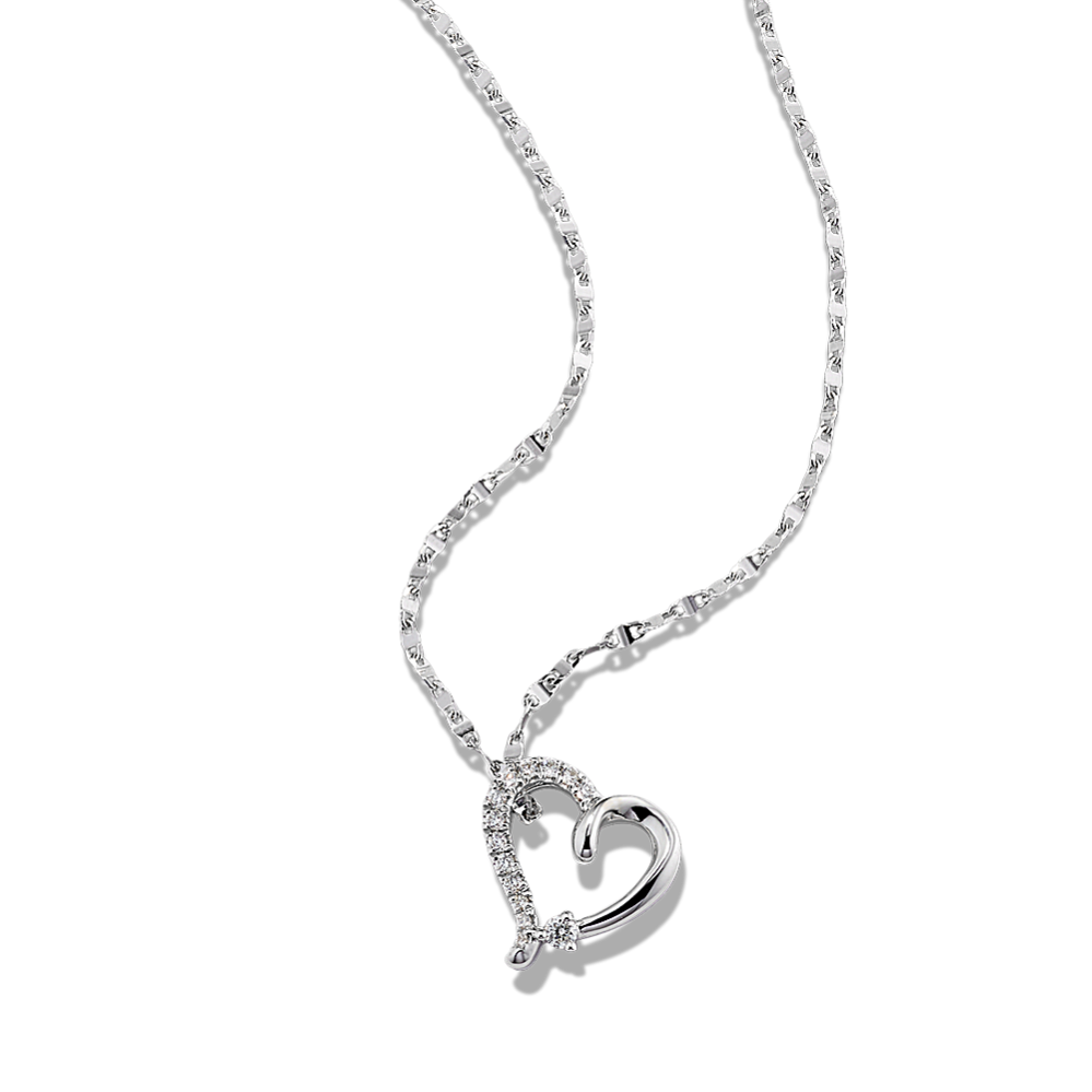 Kay jewelers sterling silver diamond accent love heart pendant deals