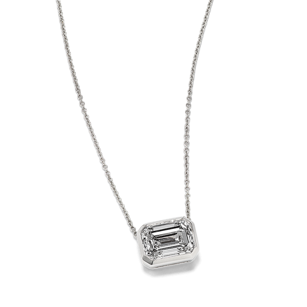 EC 1 1/2 ctw Lab-Grown Diamond Bezel Pendant