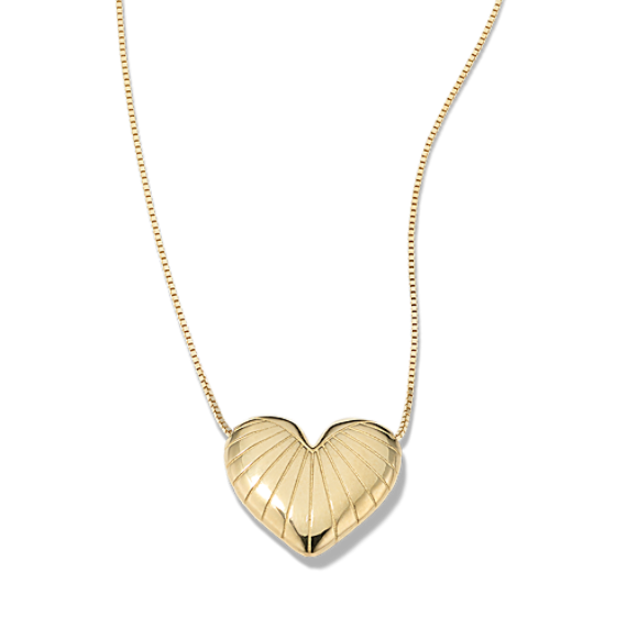Shella 14K Yellow Gold Heart Pendant