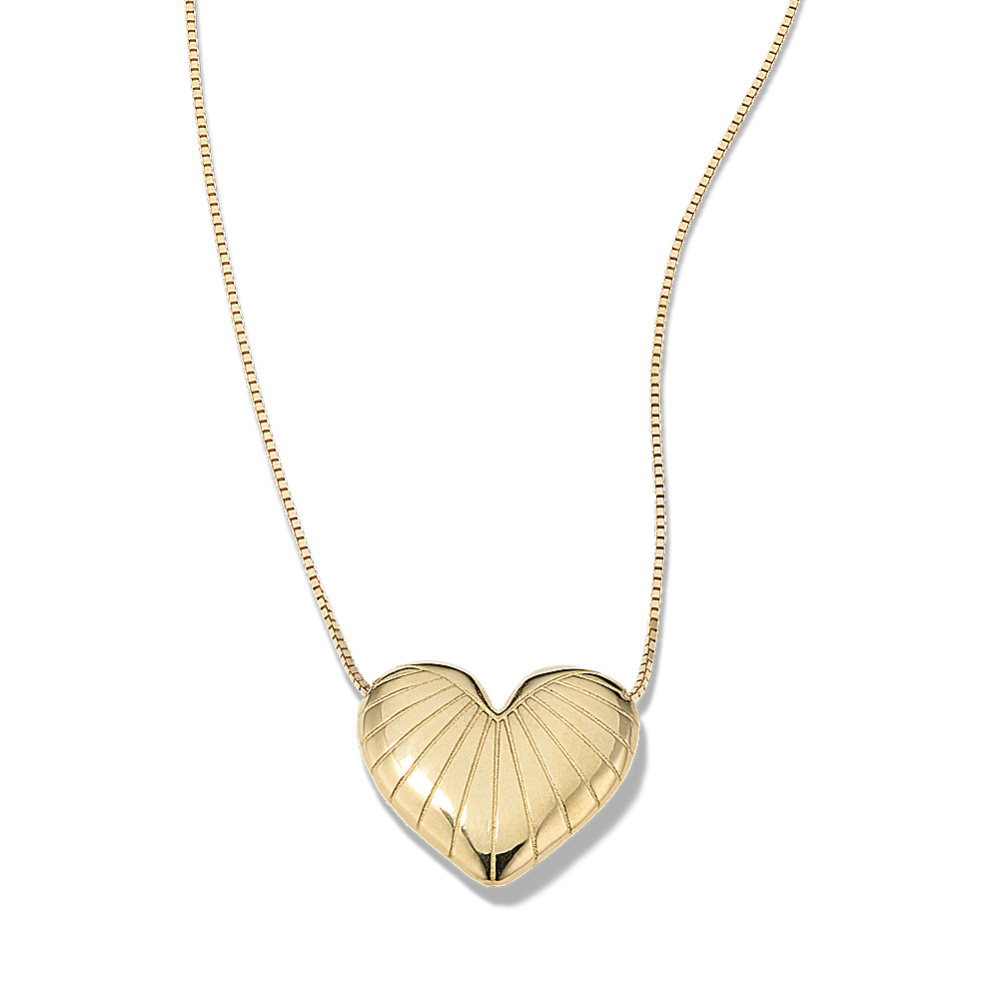 Shella 14K Yellow Gold Heart Pendant