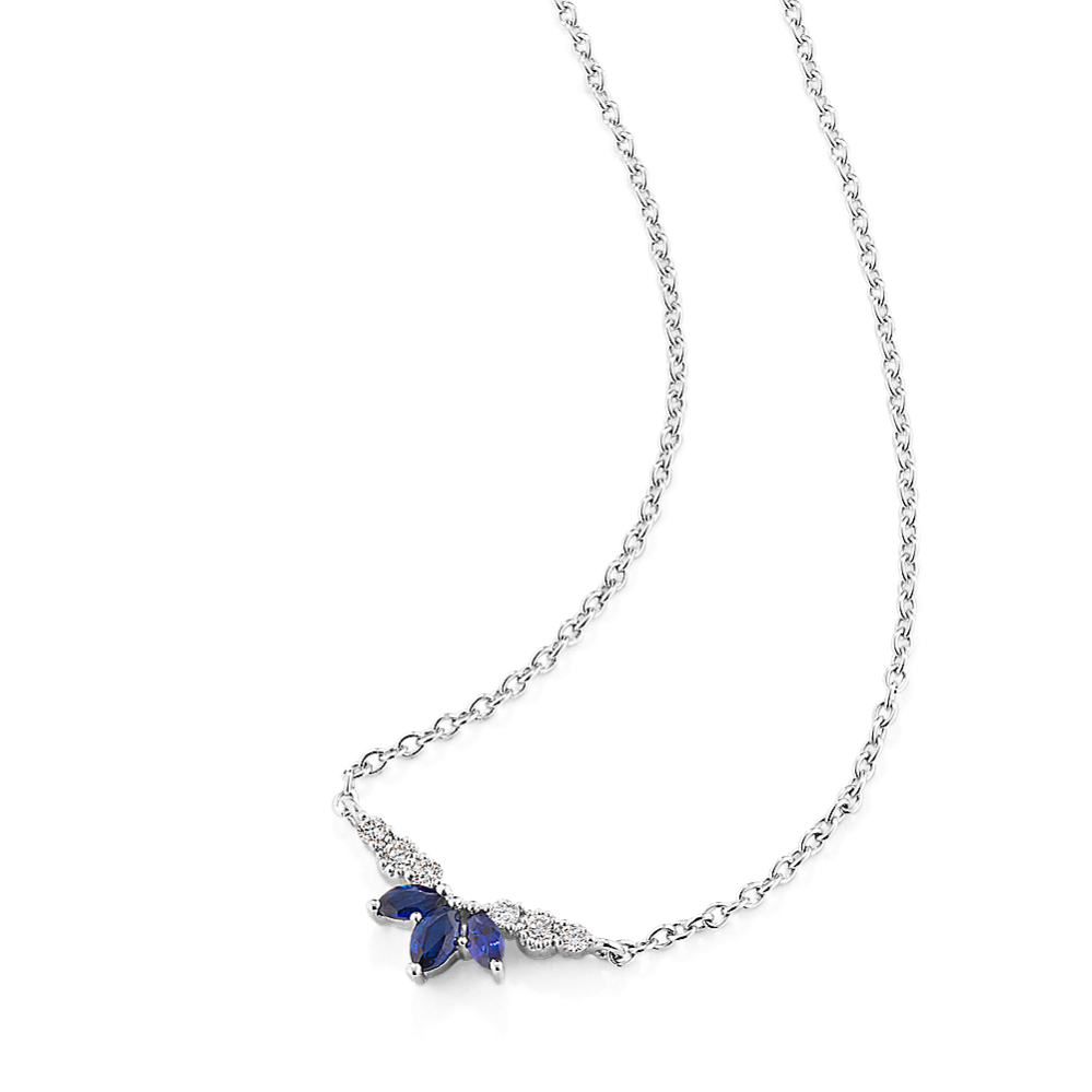 Fleur Sapphire & Diamond Necklace