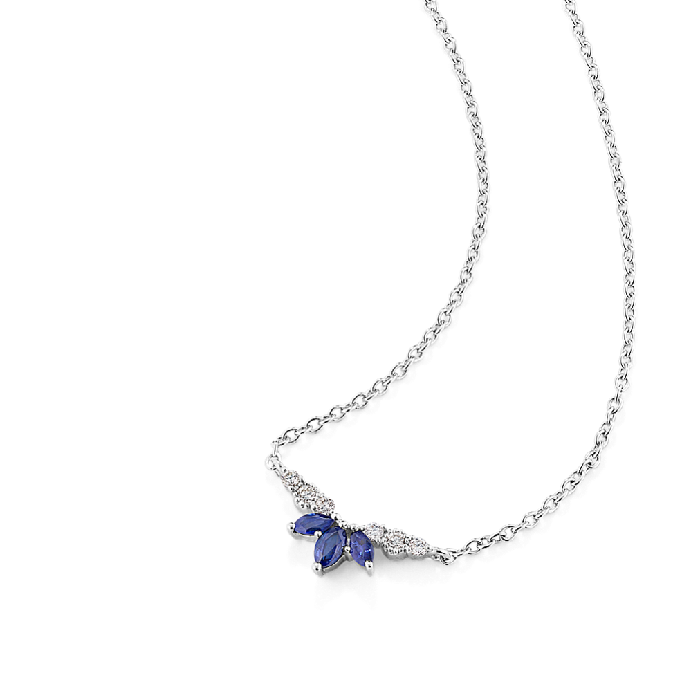 Fleur Sapphire & Diamond Necklace