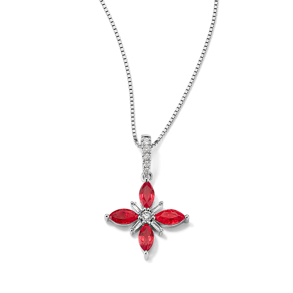 Shane co store ruby necklace