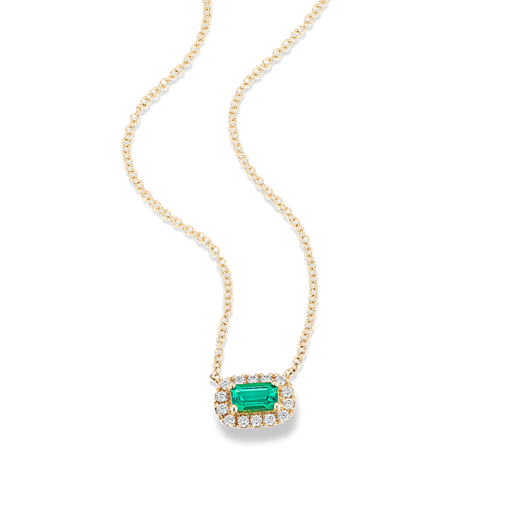 Jessamine Emerald & Diamond Pendant