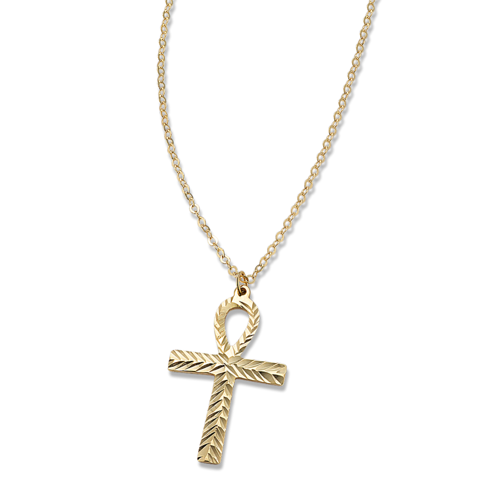 Gold deals ankh necklace