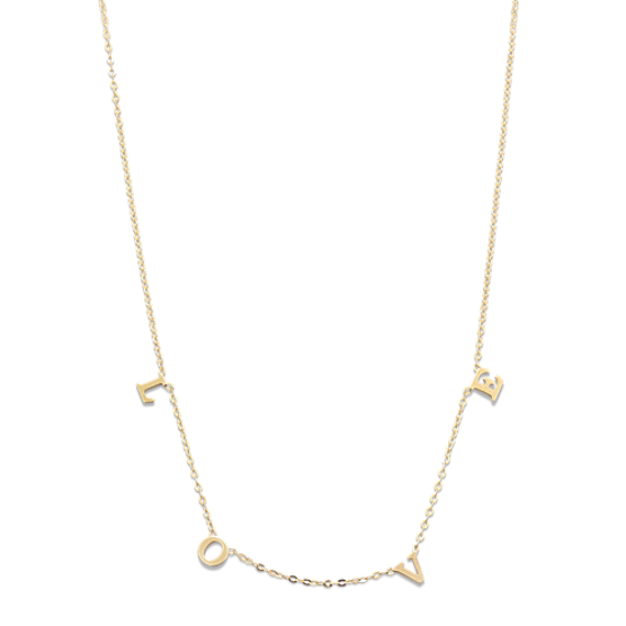 Love Letter 14K Yellow Gold Necklace