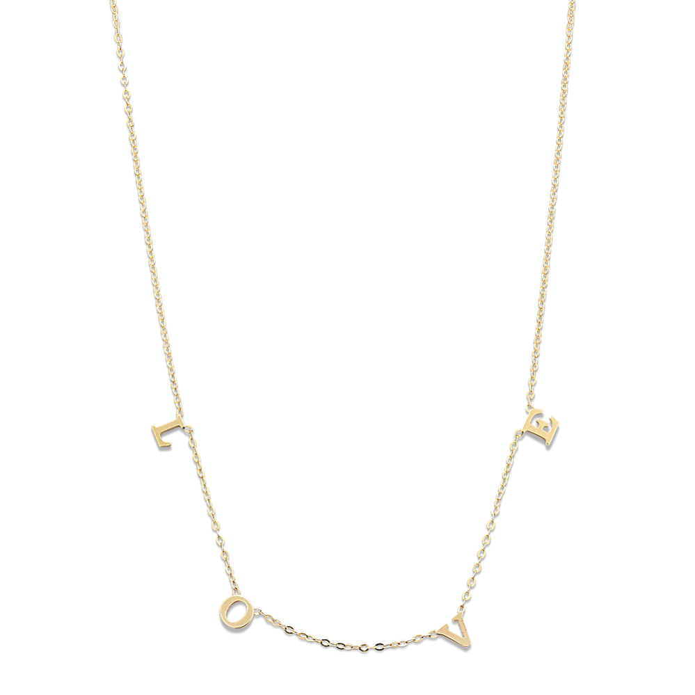 Gold necklace 14 on sale karat