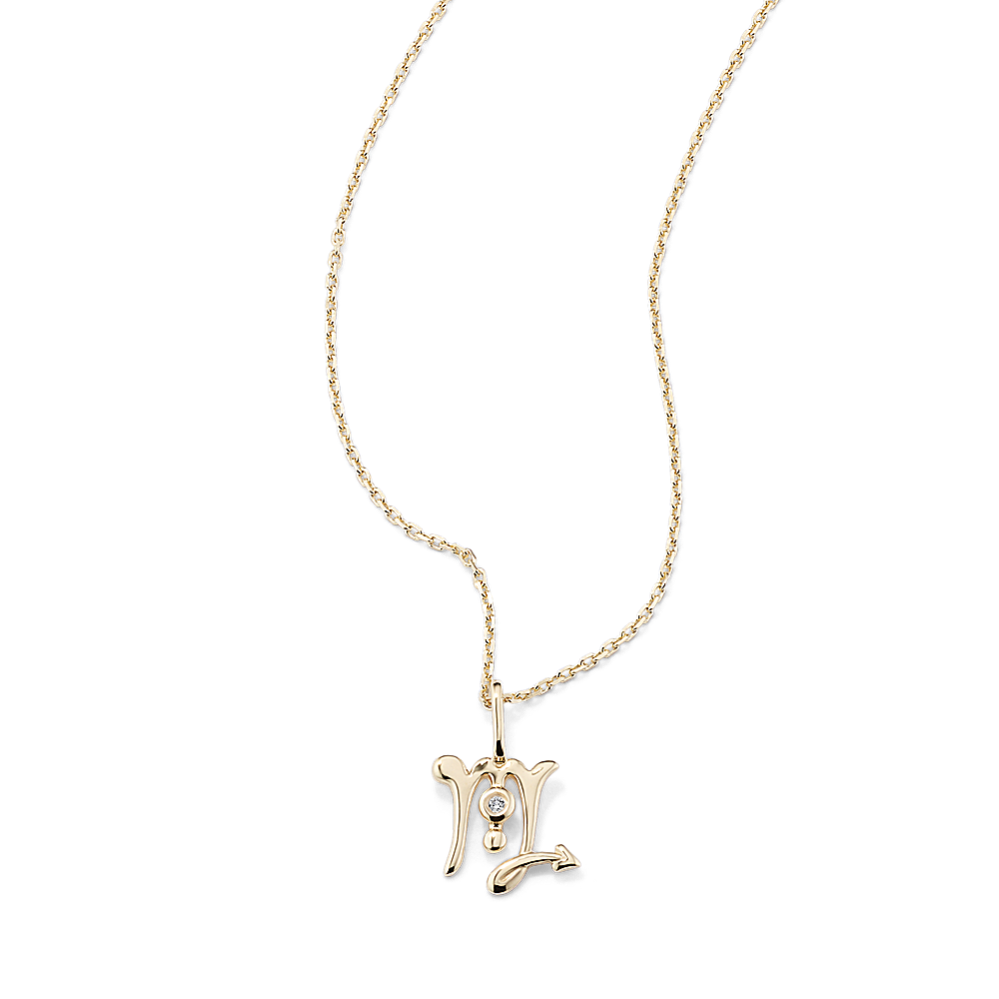 Scorpio Sign Diamond Pendant