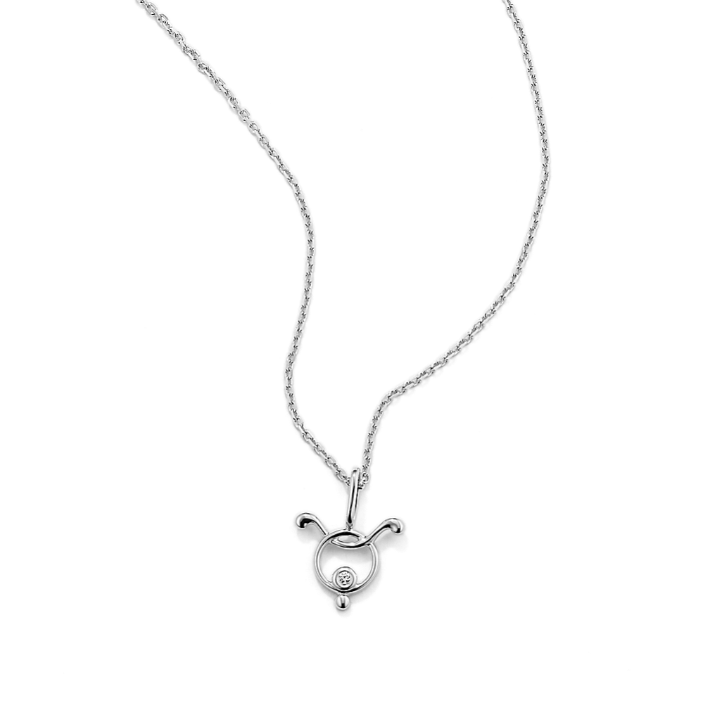Taurus Sign Diamond Pendant